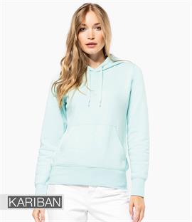 Kariban Ladies Eco Friendly Hooded Sweatshirt